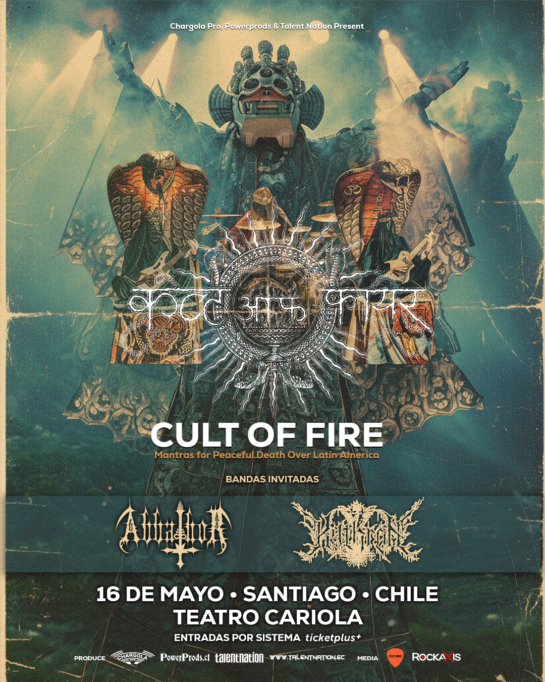 Abbathor y Kythrone abrirán el regreso de Cult of Fire a Chile